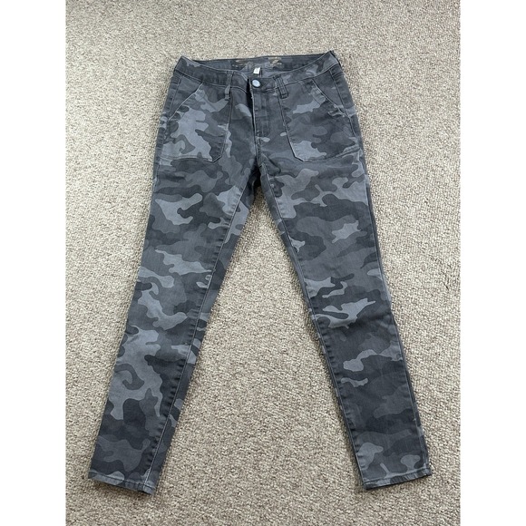 Seven7 Denim - Seven Utility Ankle Skinny Women's Jeans Size 6(Actual 32x27) Camo Y2K Military